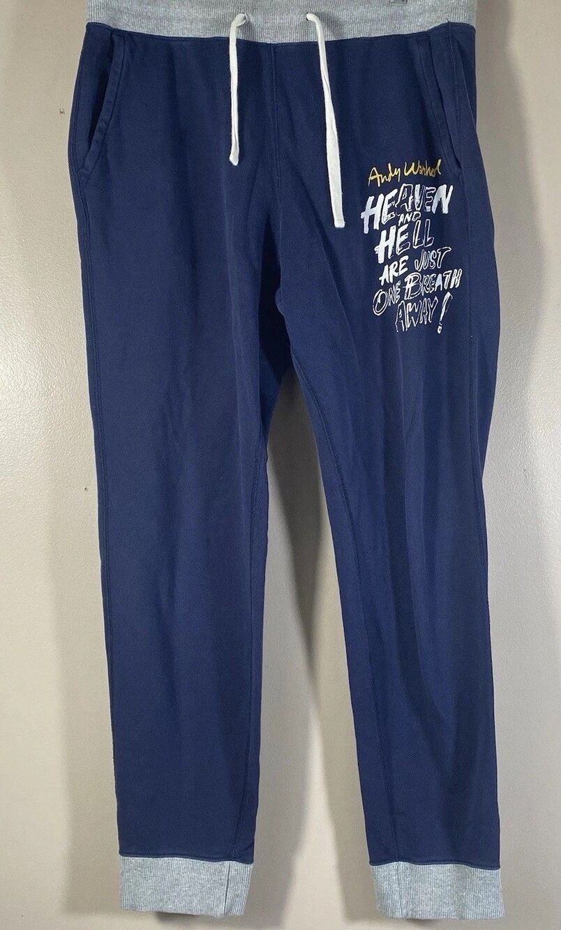 Andy Warhol X SPRZNY Jogger Sweatpants Size Large Heaven and Hell MOMA NYC
